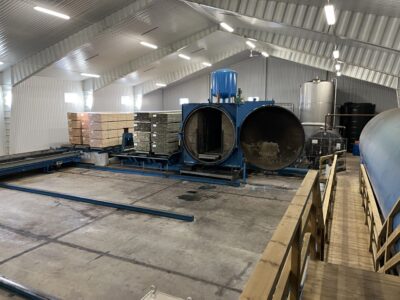 Modern One-Man Operated Turnkey Wood Impregnation Plant with Integrated Drip Pads